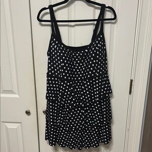 Longevity Polka Dot Plus Swimdress
